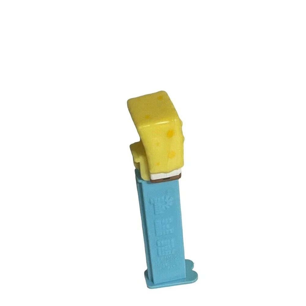 Pez Dispenser 2004 Viacom Sponge Bob Square Pants Blue Body Footed 4 7/8 Hungary